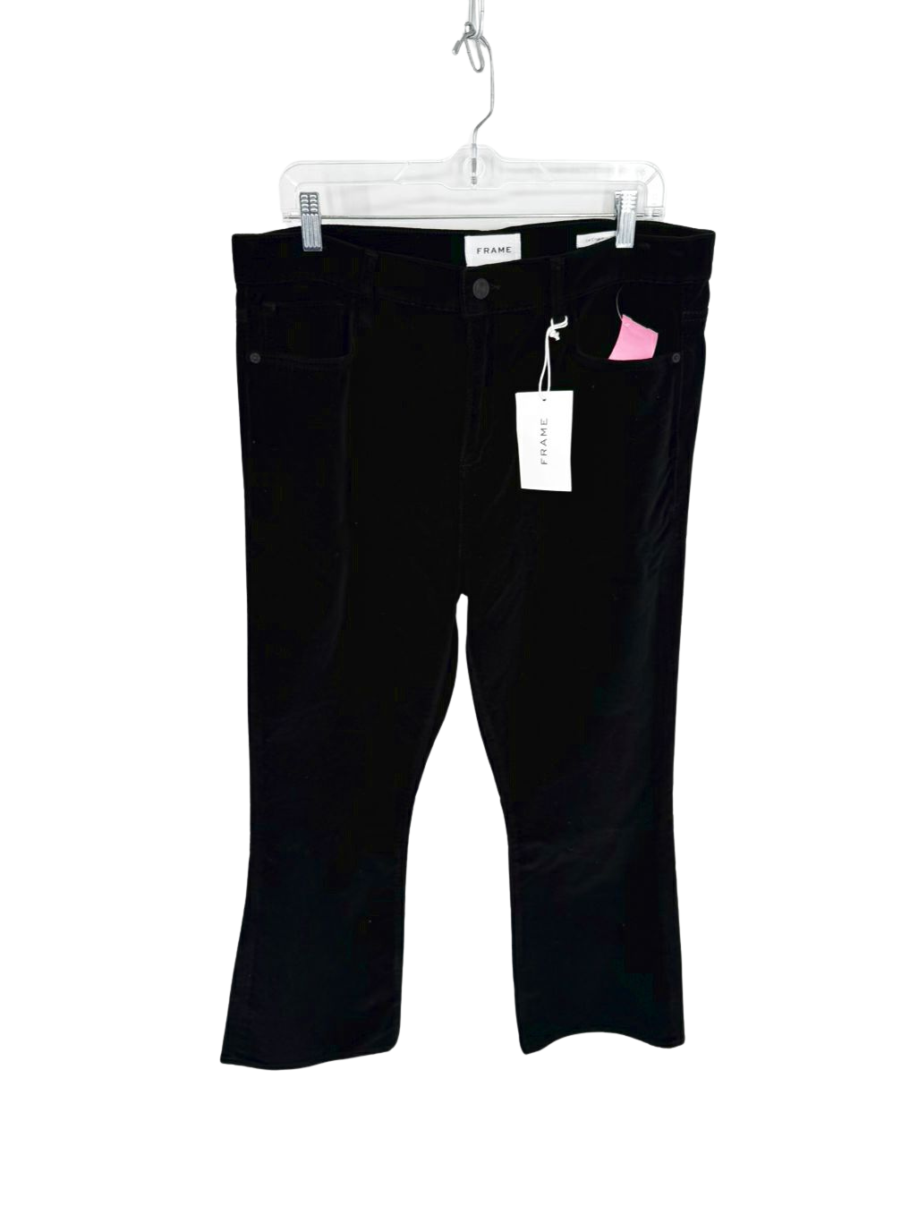 FRAME Wmn's Size 31 Black Velveteen Pants NWT