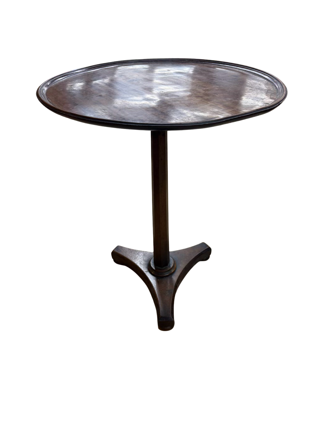 ANTIQUE ROUND Wood Tilt-Top Pedestal Table