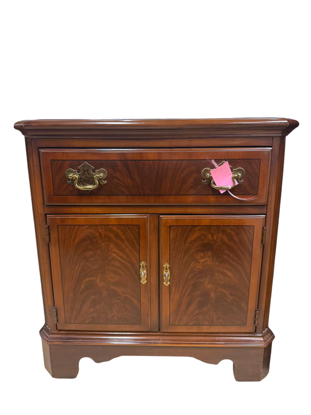 DREXEL Dark Mahogany Chippendale Nightstand