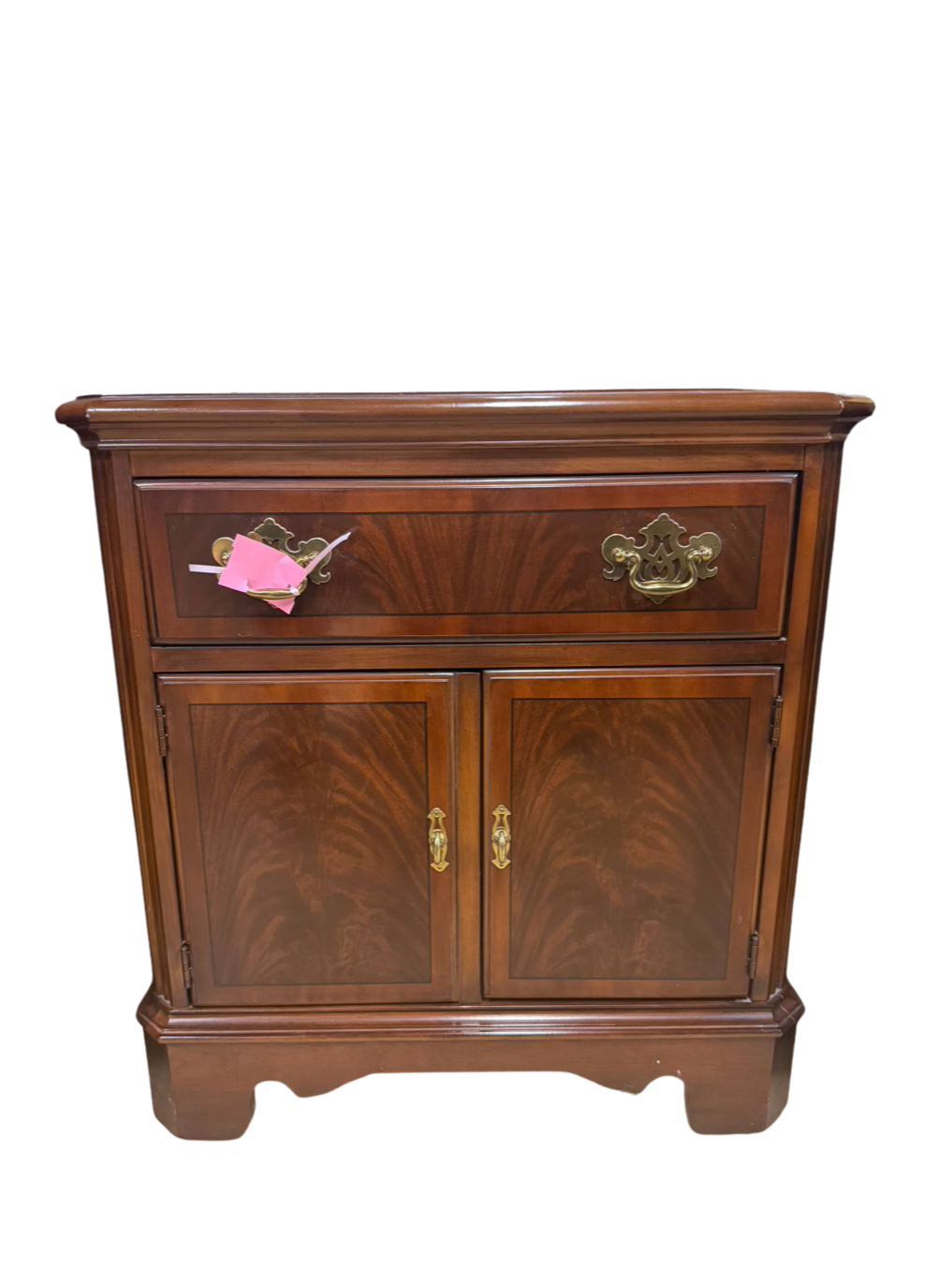 DREXEL Dark Mahogany Chippendale Nightstand