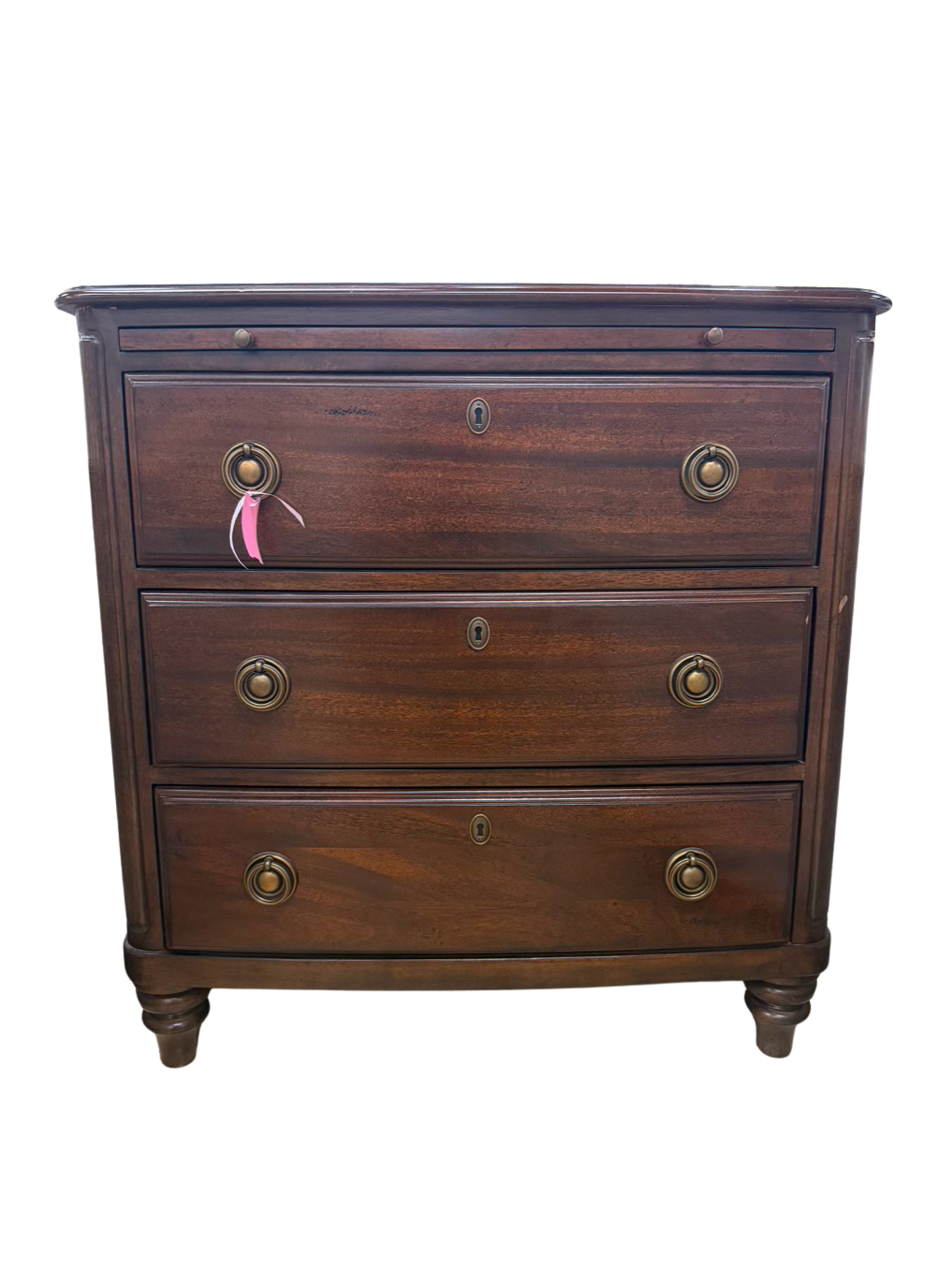 KINCAID Dark Wood Bachelors 3 Drawer Chest