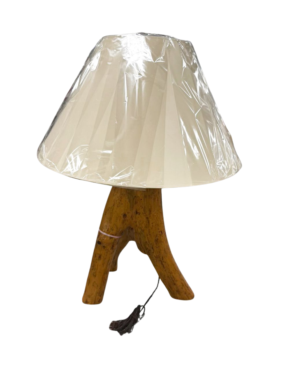 Natural Wood Lamp w/ Shade