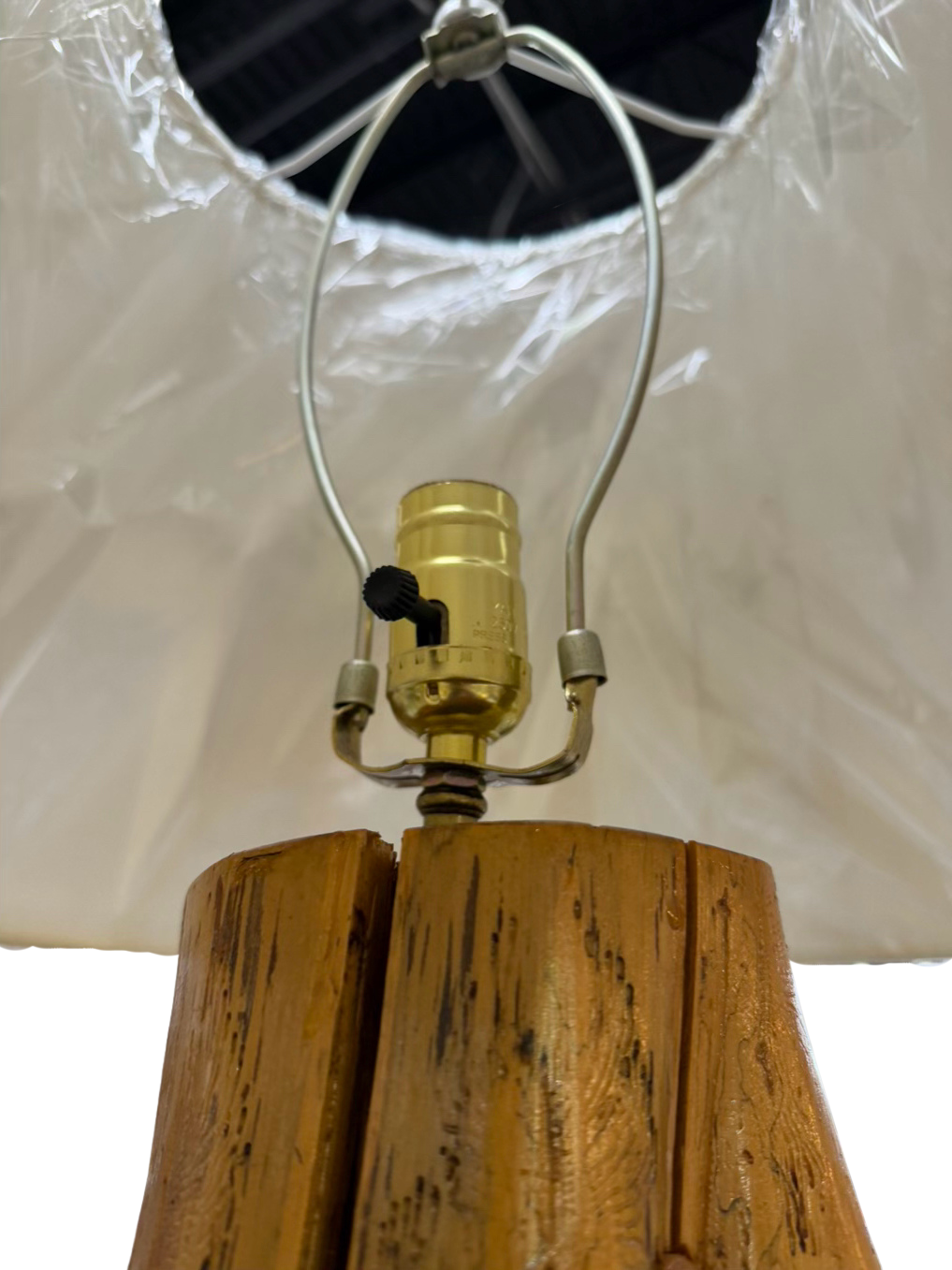 Natural Wood Lamp w/ Shade