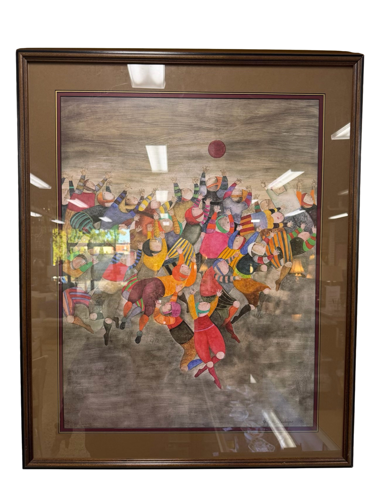 SIGNED GRACIELA RODO BOULANGER Un Seul Ballon Framed Print In Black Frame