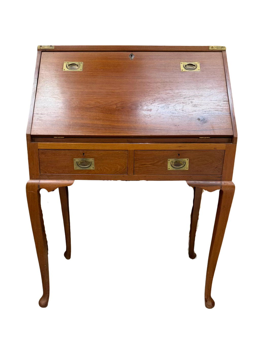 Wood Slant Top Desk w/ Drawers