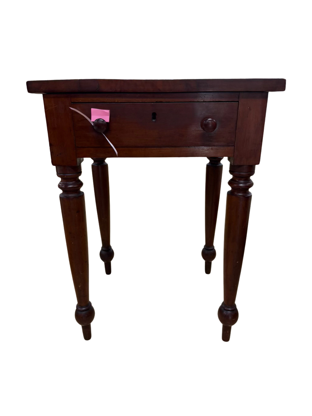 ANTIQUE Wood End Table w/ Drawer