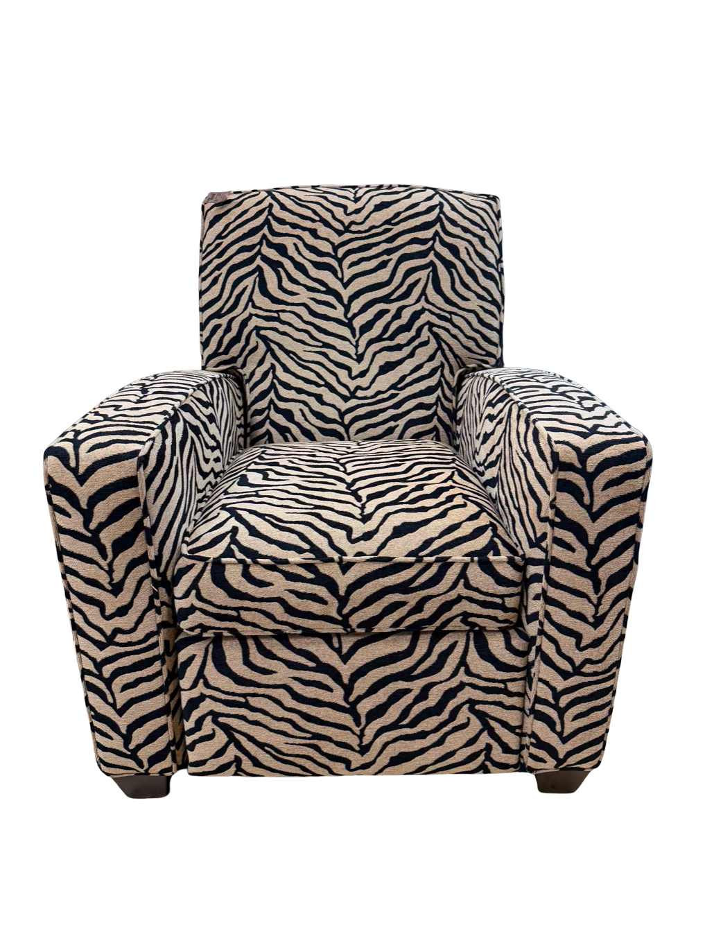 Tan & Black Animal Recliner Chair