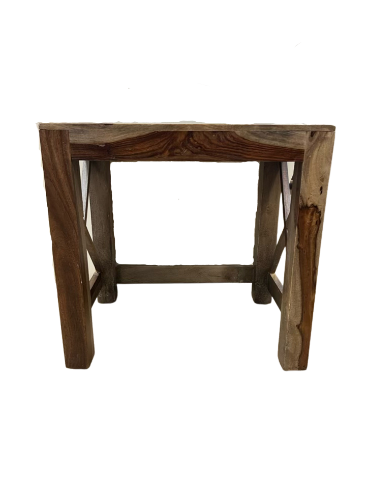 Light & Dark Wood End Table