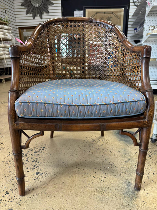 VINTAGE Cane & Bamboo Look Chair