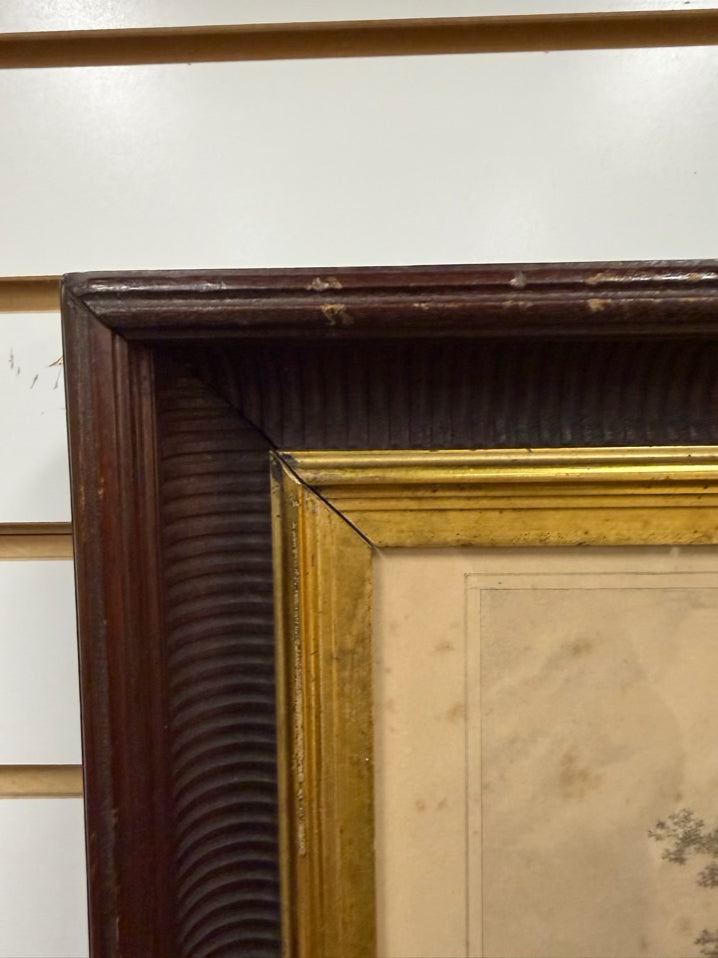Inspectors House In Salem Etching In Antique Frame