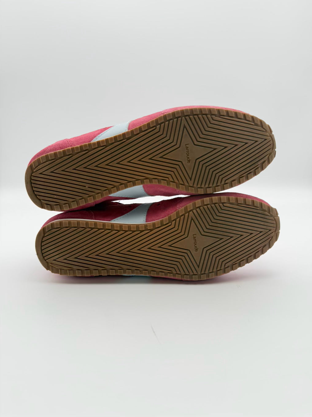 LARROUDE WMNS Size 9.5 Pink & Blue Casual Shoes
