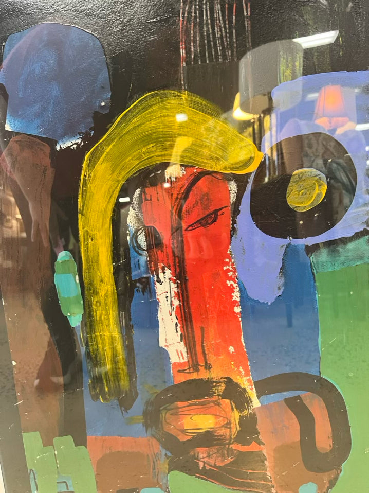 ORIGINAL Multi-Color Abstract Oil Painting