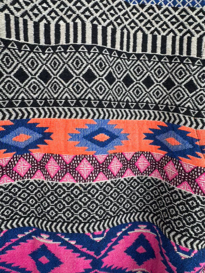 XIRENA Size S Black & Orange Belted Vest