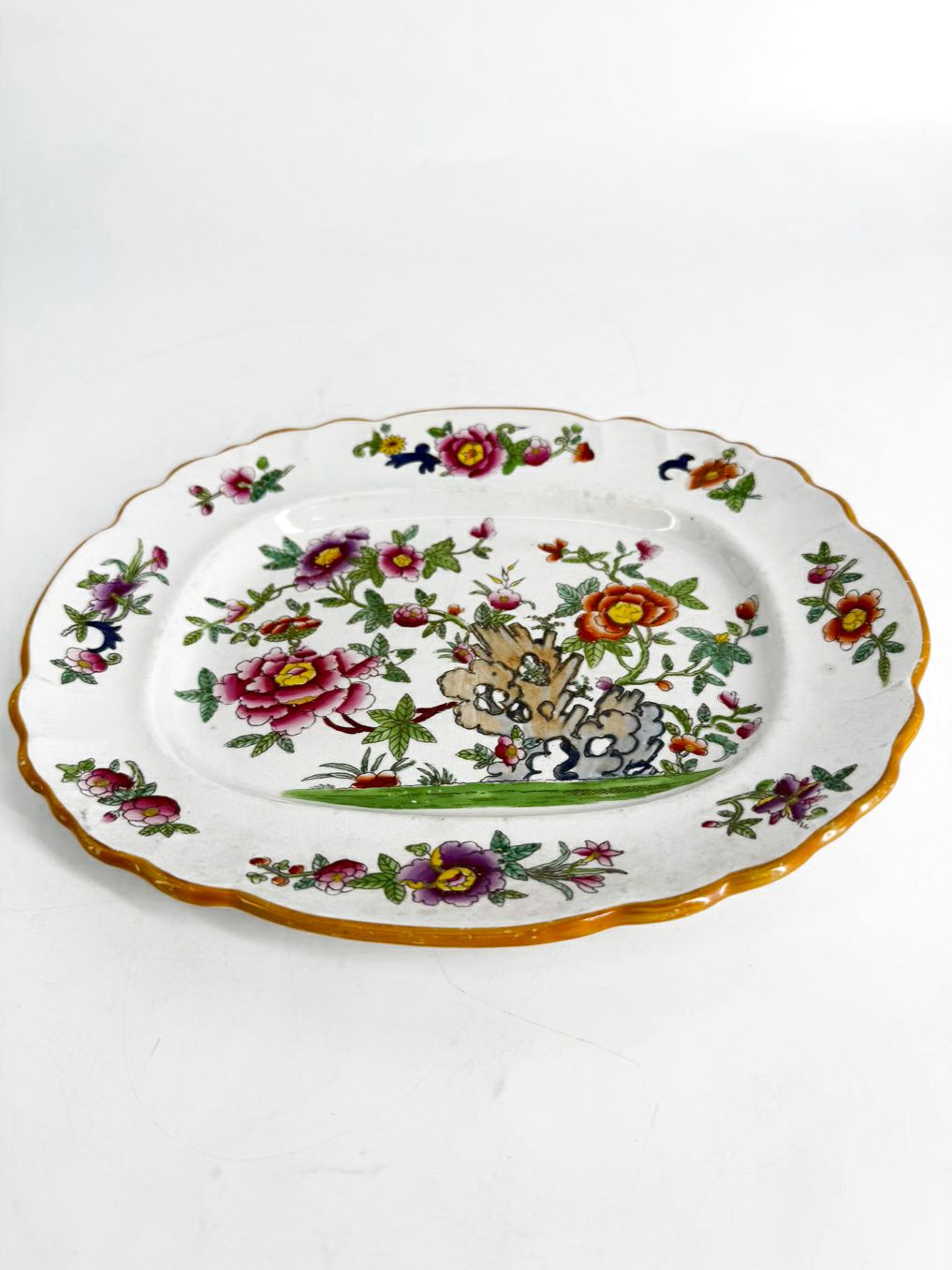 MINTON Porcelain Indian Tree Transfer Ware Platter