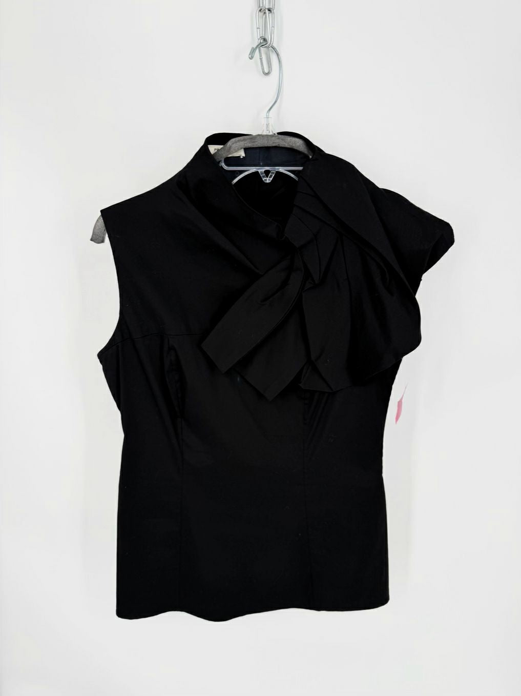 PRADA Wmn's Size 44 Black Bow Sleeveless top