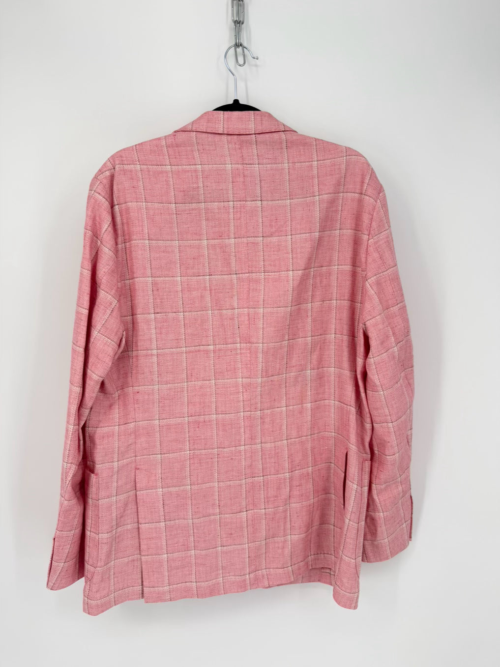 J MCLAUGHLIN Size 40 Pink Window Pane Blazer NWT