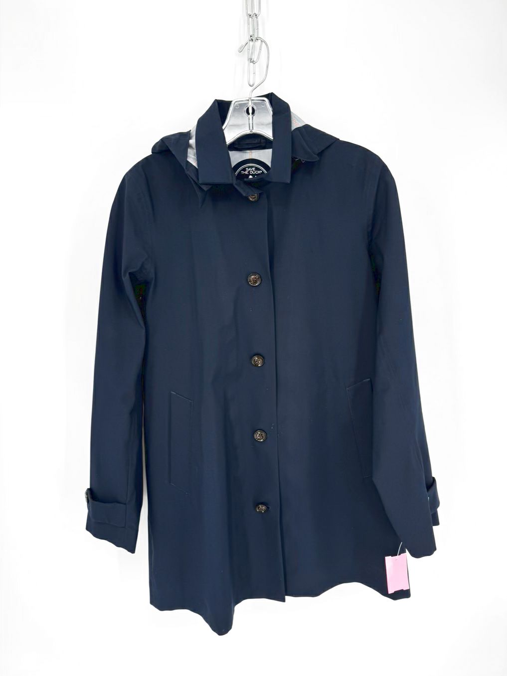 SAVE THE DUCK Size Wmn's S Navy Rain Jacket
