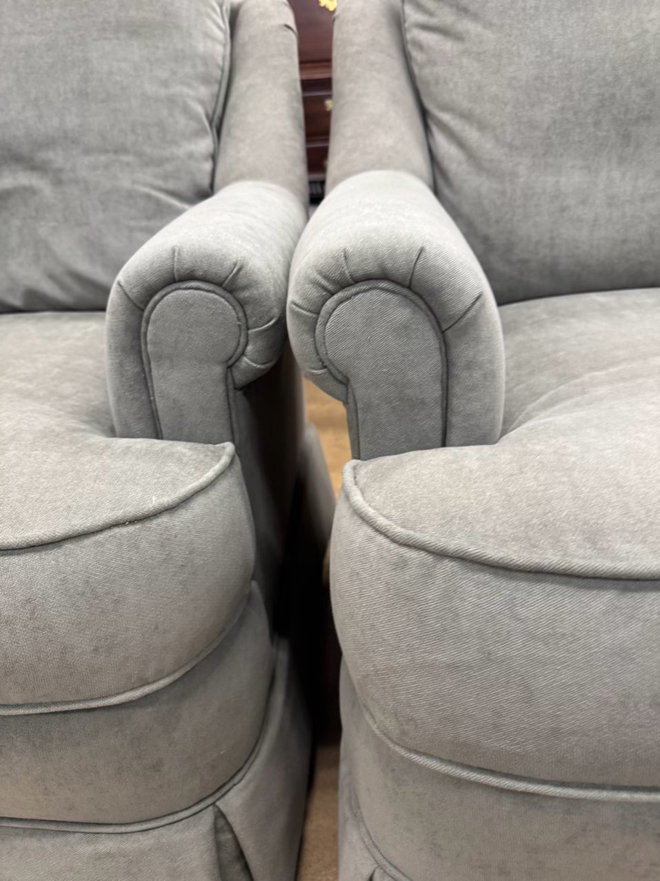 CR LAINE Green Pair of Chairs