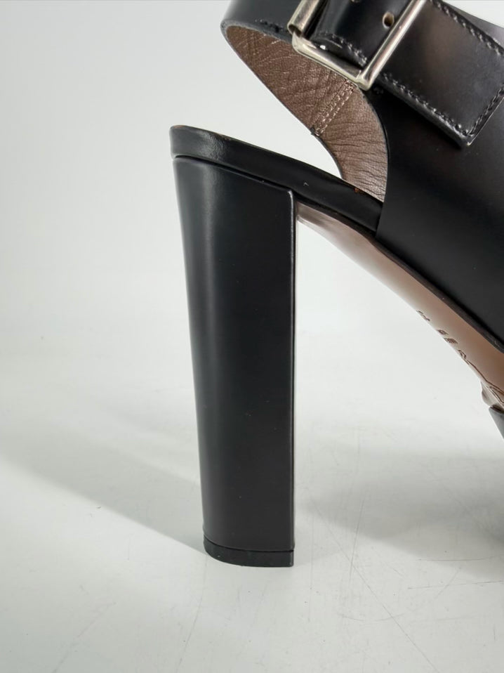 MARNI Size 39.5 Black Heels