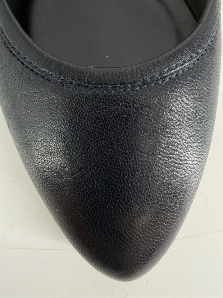 LOEFFLER RANDALL Size 8 Black Leather Flats