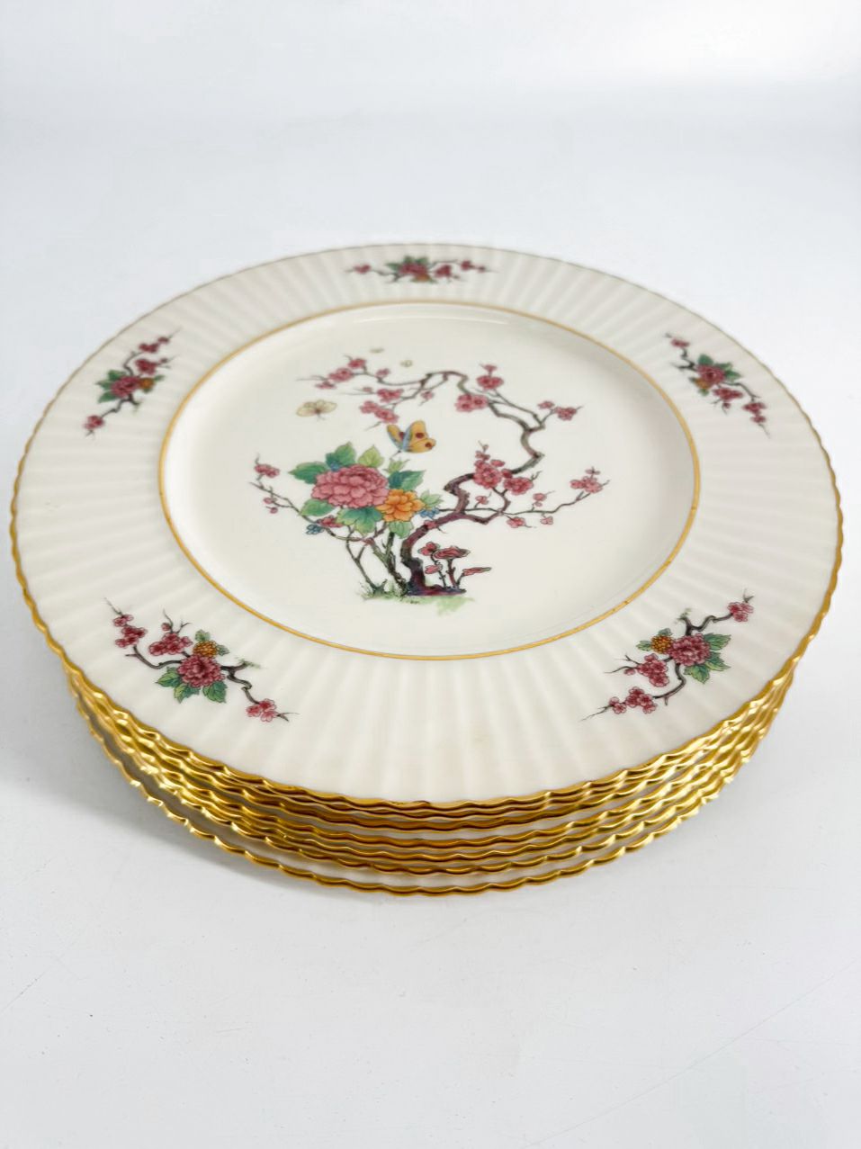 LENOX Ming Temple China Dinner Plate Set for 8