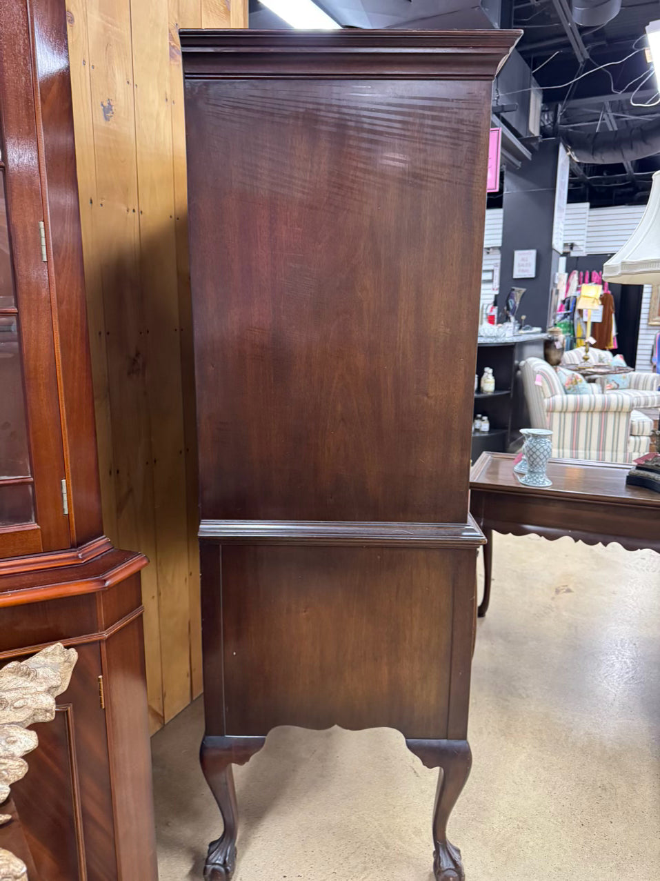 JOHN STUART INC. Wood Ball & Claw 8-Drawer Highboy