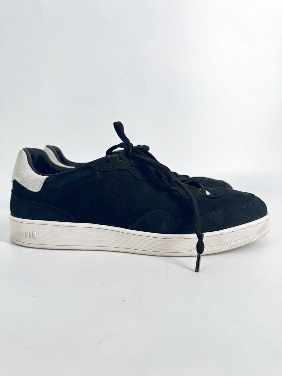 P448 x YAM Size 42 Black Suede Sneakers