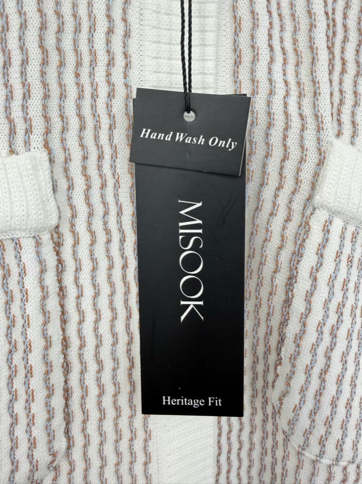 MISOOK Size L Cream Knit Cardigan NWT