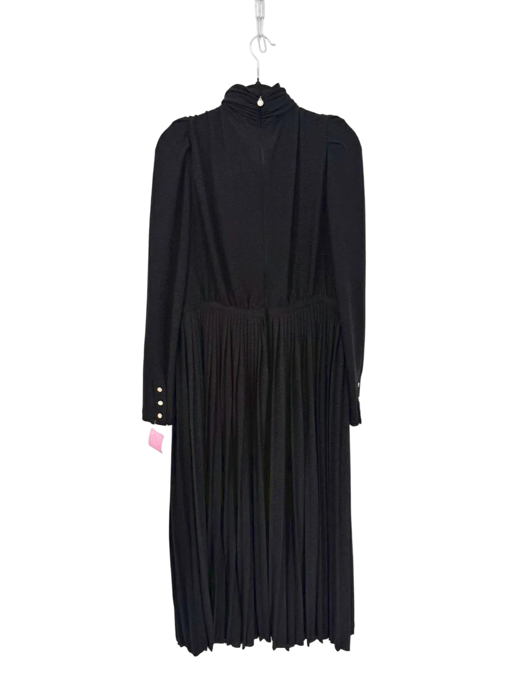EMILY MCCARTHY Wmn's Size XL Tap Shoe Black Shimmer Pleated Tessa Dress NWT