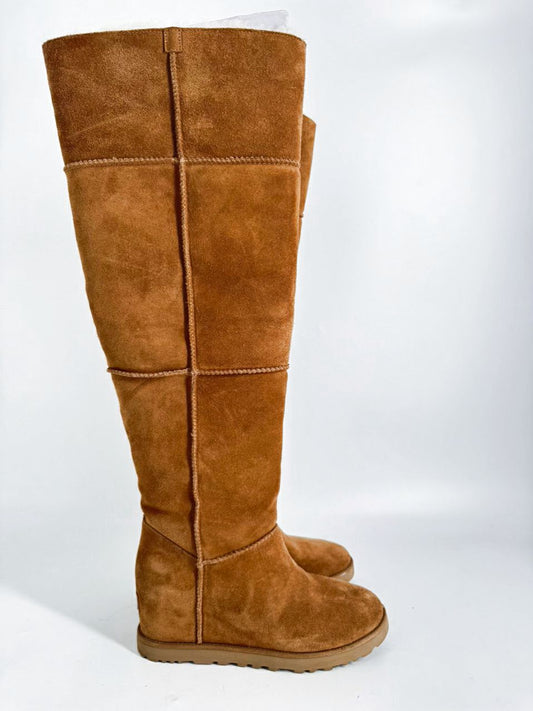 UGG Size 8.5 Chestnut Suede Boots
