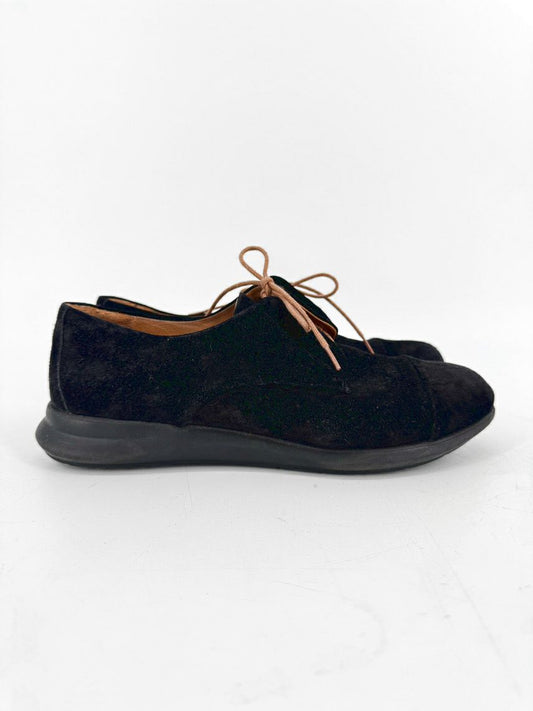 SAMUEL HUBBARD Size 8.5 Black Suede Shoes