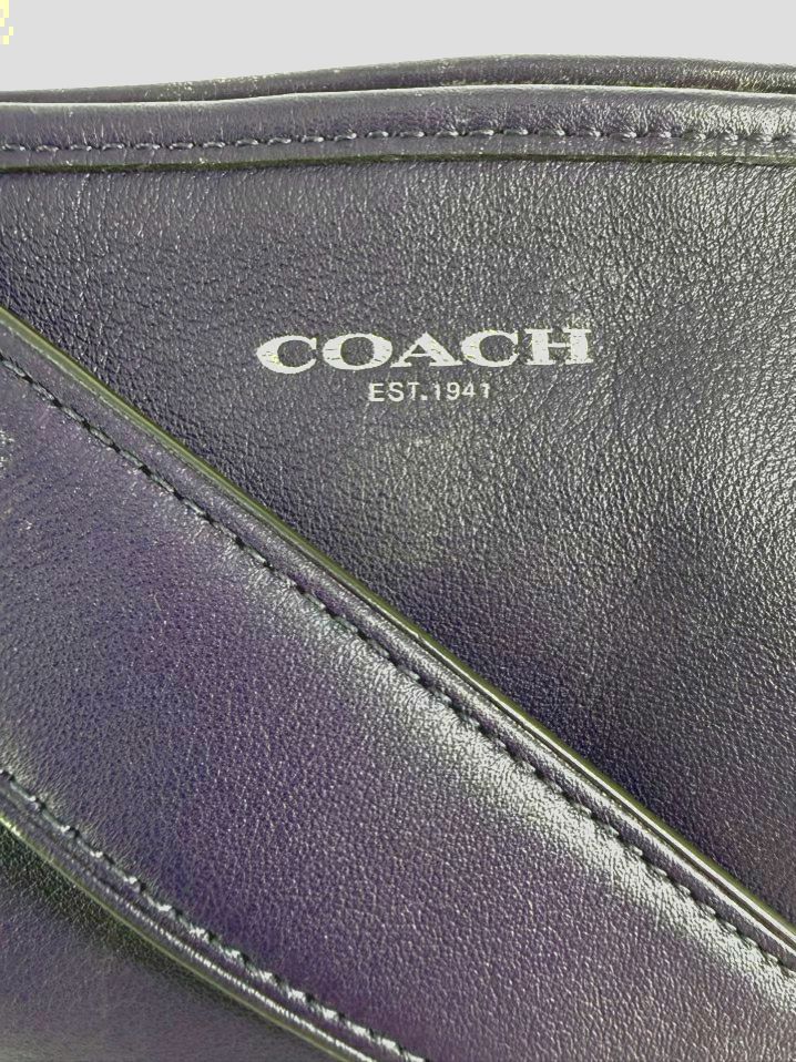 COACH Legacy Eggplant Leather Purse