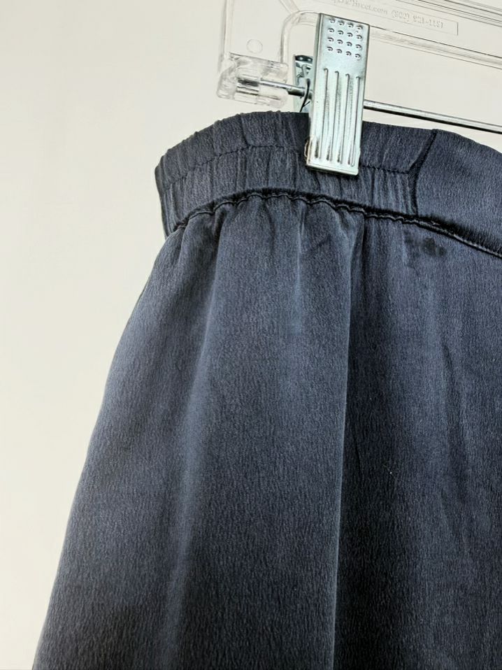LUNYA Wmn's Size XL Navy Silk Pajama Set