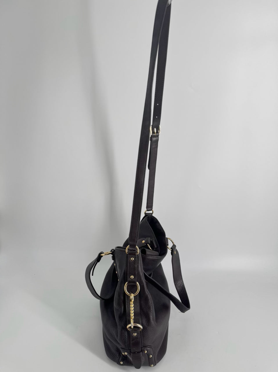 MICHAEL KORS Chocolate Leather Purse