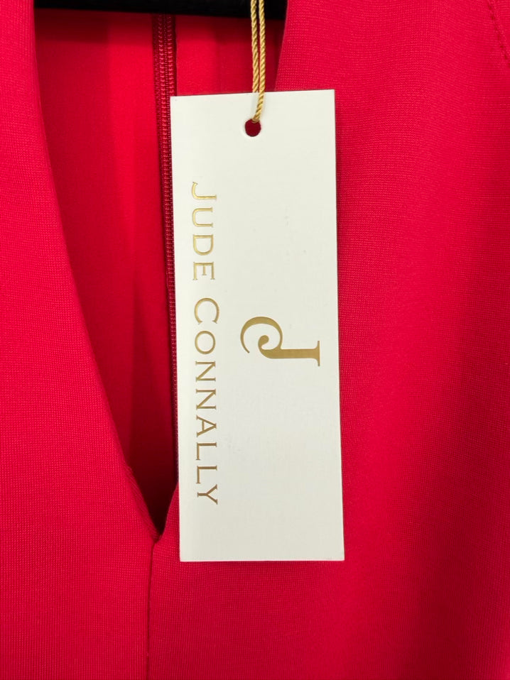 JUDE CONNALLY Kendall Ponte Wmn's Size M Red Jumpsuit