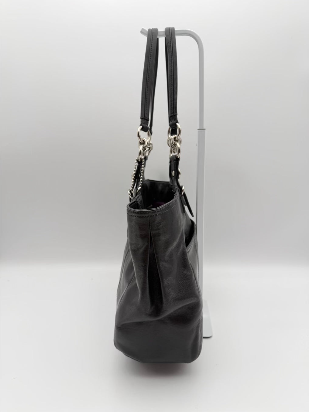 COACH Brooke Black Leather Hobo Bag