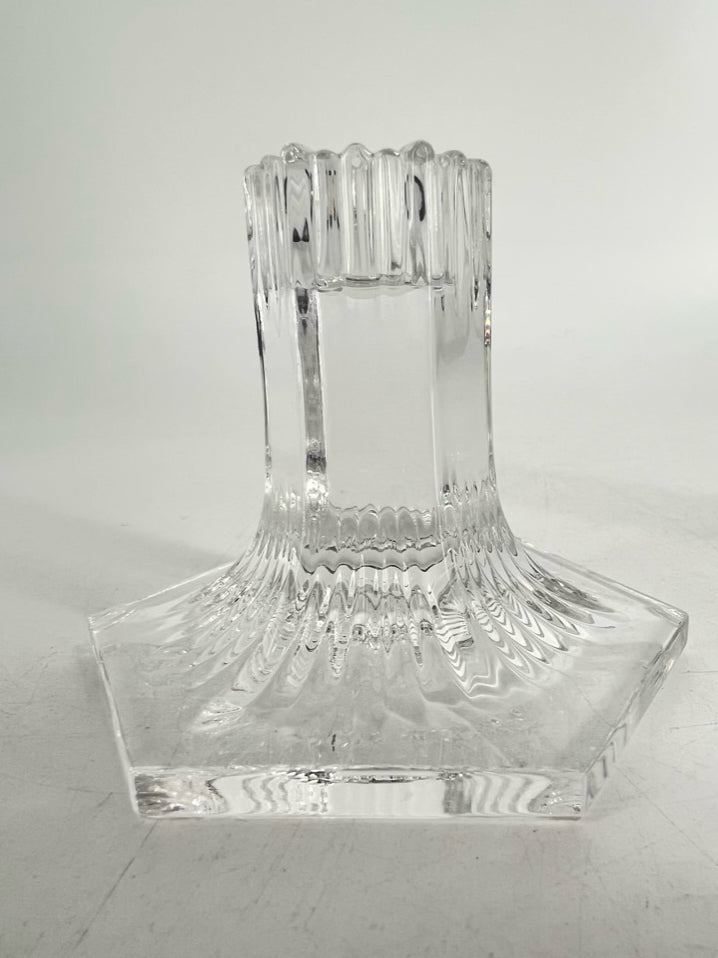 TIFFANY & CO. Clear Crystal Louis Comfort Collection Pair of Candle Sticks