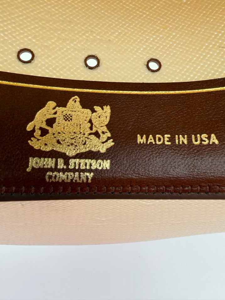 STETSON Grant T Cream Straw Cowboy Hat