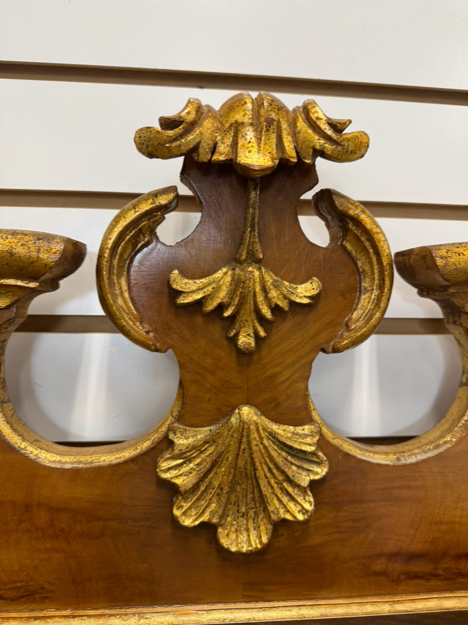 Wood w/ Gilt Accents Mirror