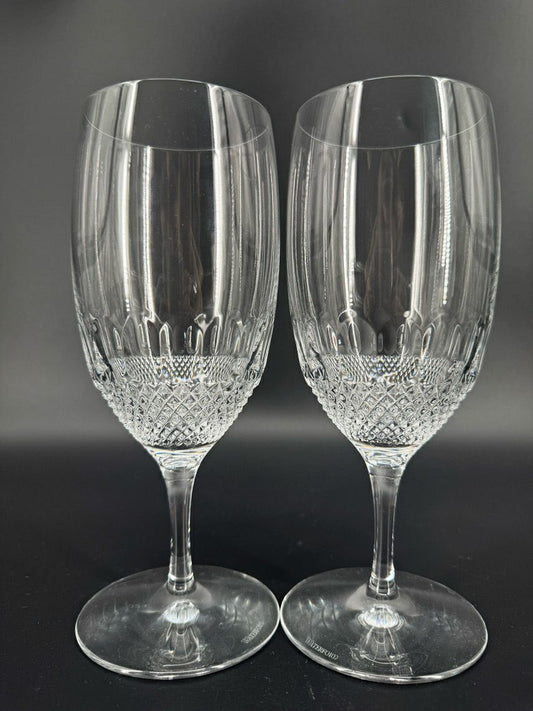 WATERFORD Crystal Colleen Set of 2 Iced Tea Glasses