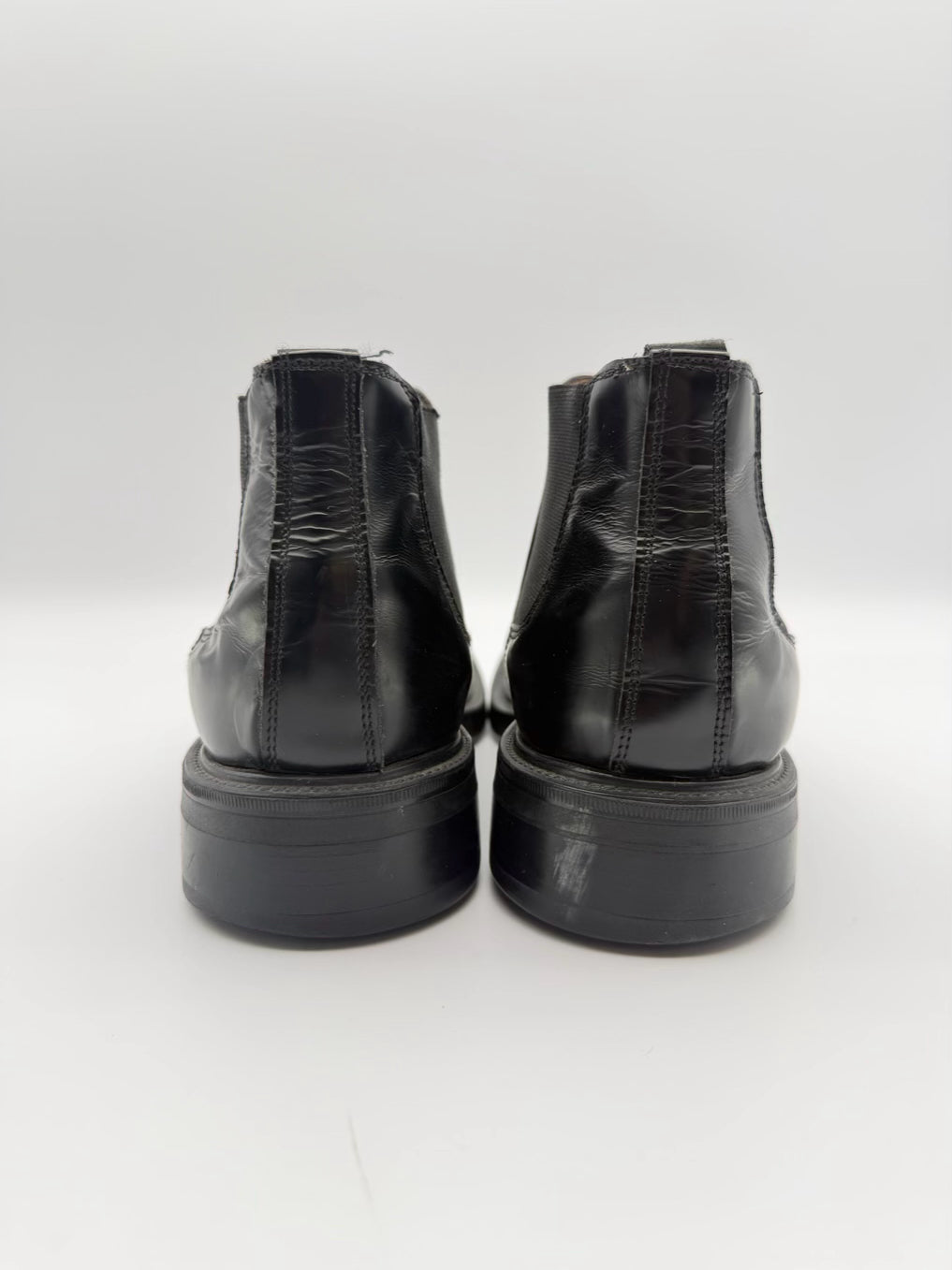 BARNEYS NEW YORK MENS Size 10.5 Black Leather Boots