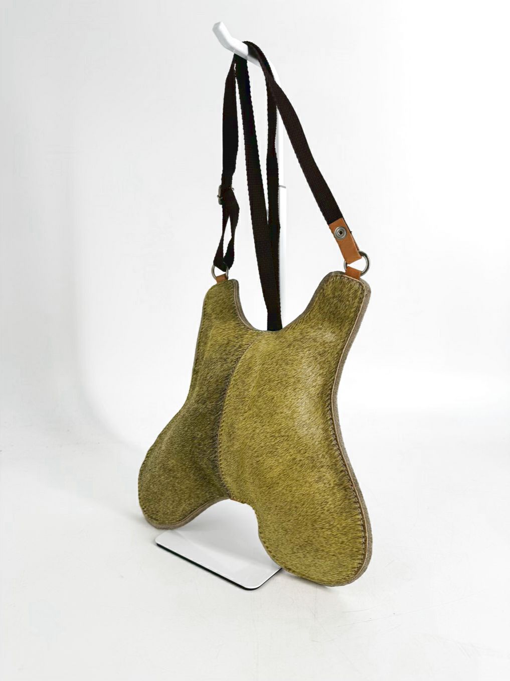 HUMAWACA BKF Butterfly Green Leather Animal Hide Backpack