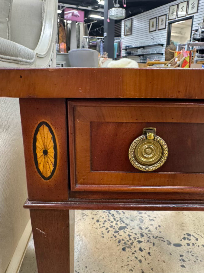 HEKMAN Burled Wood End Table