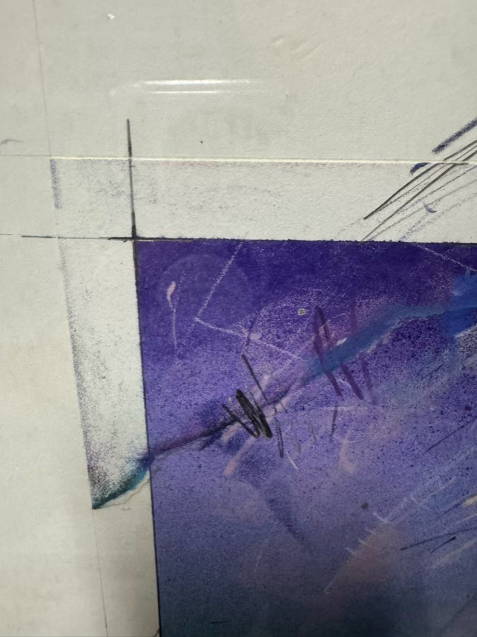 WILLIAM GEORGE "A Subtle Shift" Mixed Media in Silver Frame
