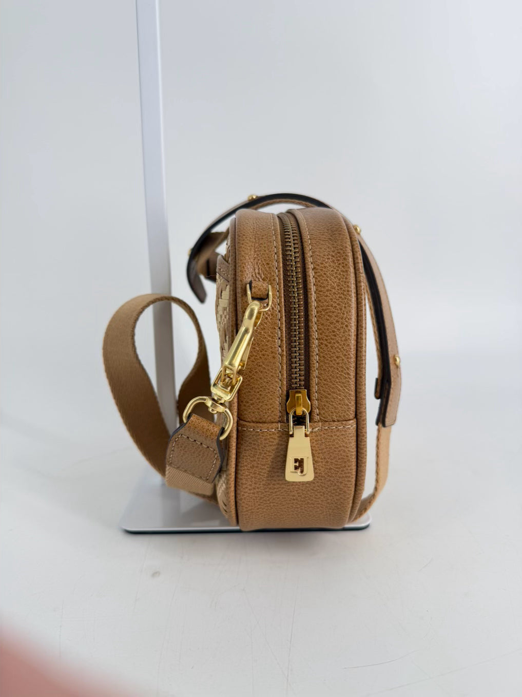 ERIC JAVITS Tog Raffia Natural Crossbody Bag NWT