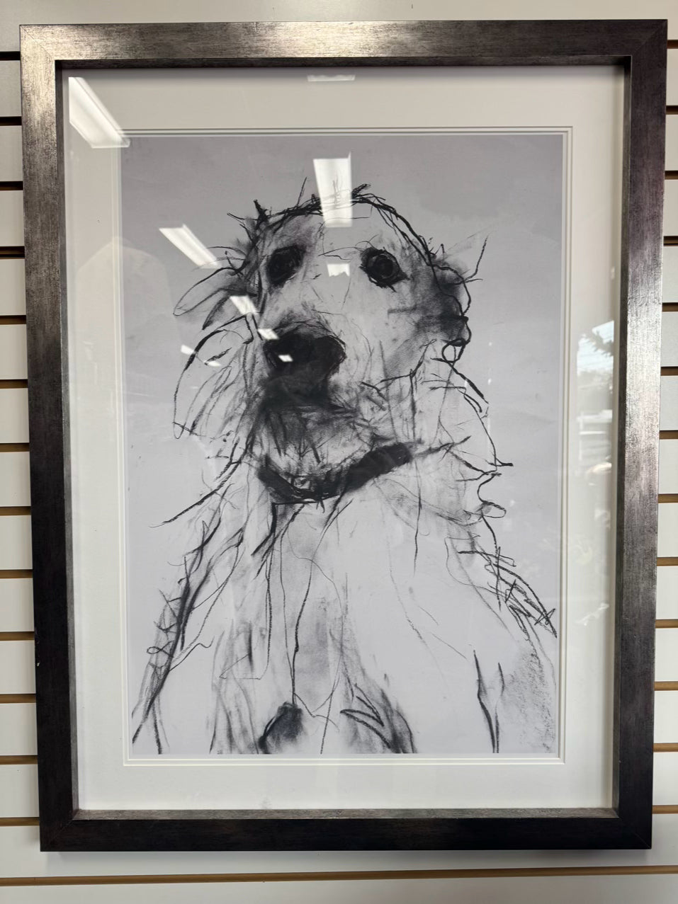 VALORIE DAVIDE "Rex" Print in Brushed Silver Frame