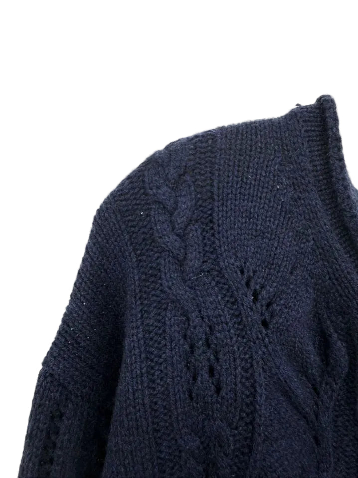 HANNOH WESSEL Wmn's Size S Navy Cashmere Sweater