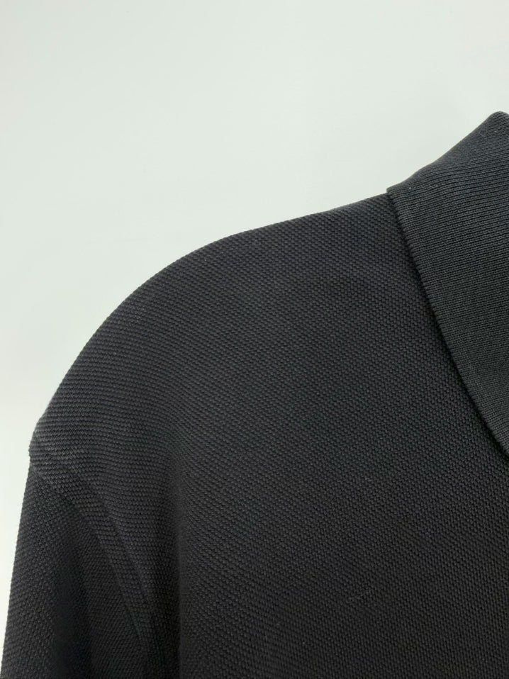 BURBERRY LONDON Nova Check Accent Size Men's L Black Short Sleeve Shirt