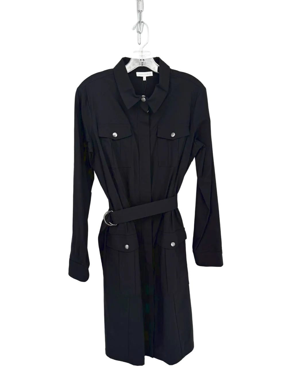 ANATOMIE Wmn's Size L Black Tia Travel Belted Dress