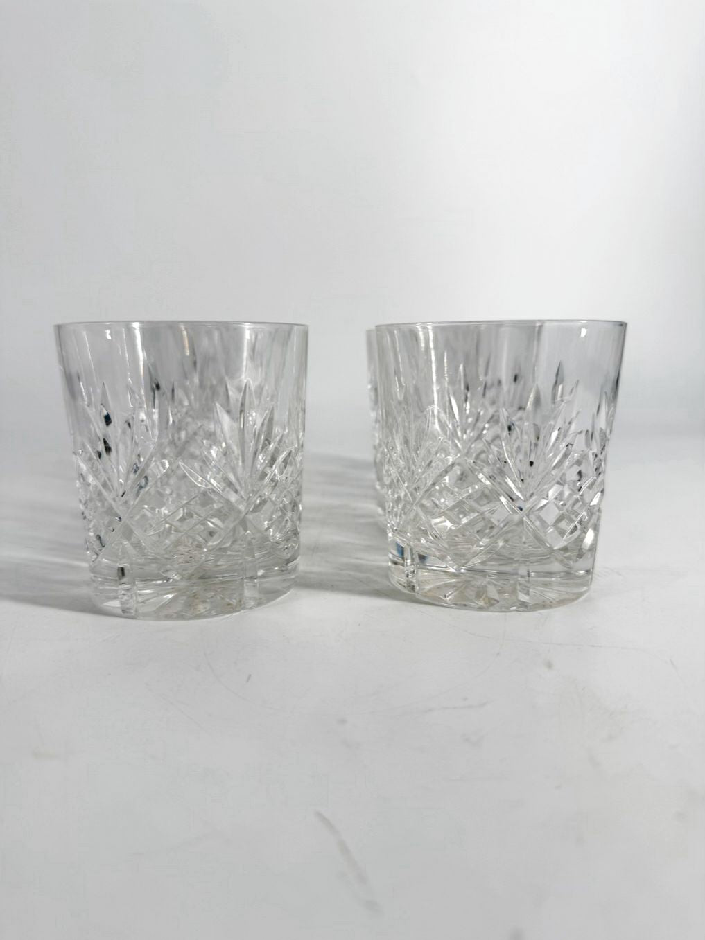 TIFFANY & CO. Clear Crystal Newport Rocks Glasses Set Of 6